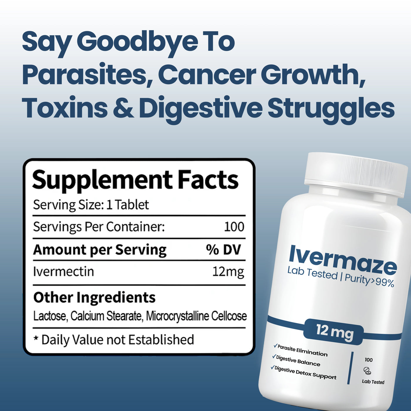 Ivermectin 12MG, 99% Purity